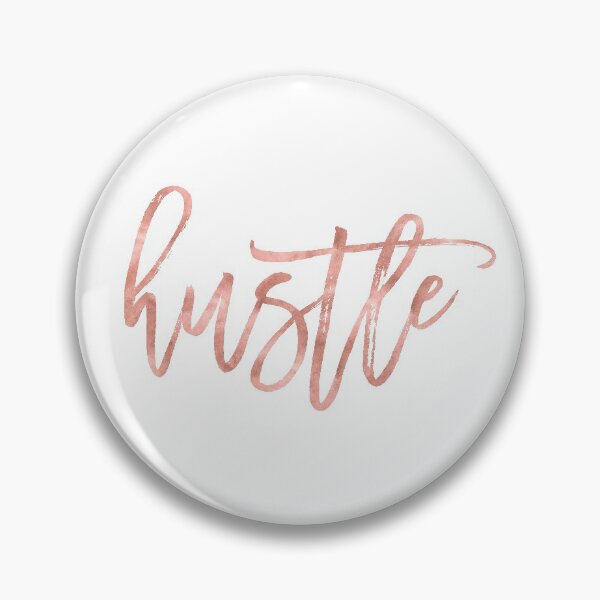 Item preview, Hustle Rose Gold Motivational Quote designed and sold by blueskywhimsy.