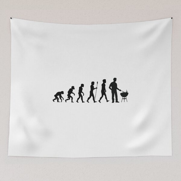 Item preview, Evolution bbq meat carnivore funny backyard grilling gift designed and sold by hadleydesigns.