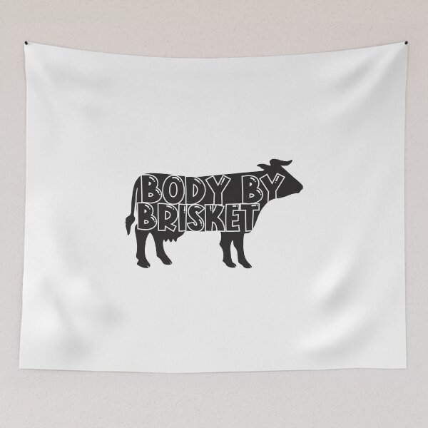 Item preview, Body by brisket meat bbq grill funny cookout grilling gift designed and sold by hadleydesigns.