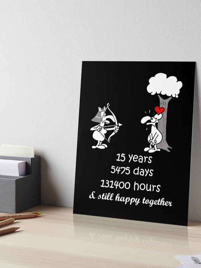 15 Year Anniversary Card - Funny 'We've Only Just Begun' Wedding Card For Husband Or Wife