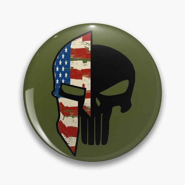 Item preview, Spartan Skull - USA Flag designed and sold by The Fit.