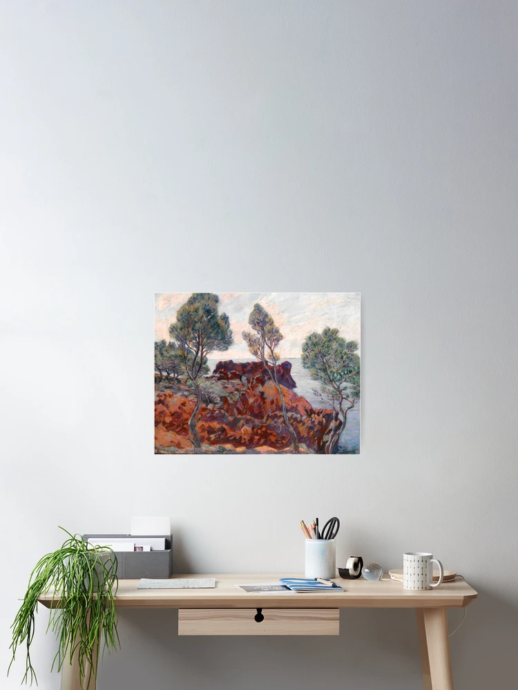 Thumbnail 2 von 3, Poster, Armand Guillaumin - Agay - Les Roches Rouges designt und verkauft von Impressionist Masters.