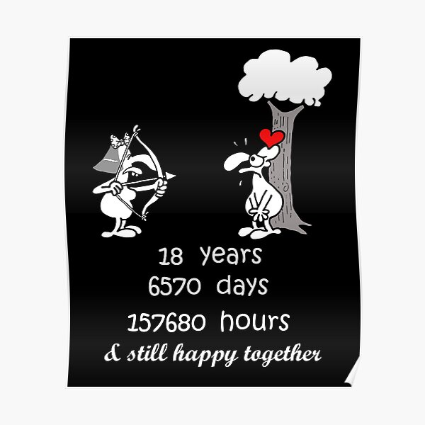 18th Marriage Anniversary Posters for Sale | Redbubble 18th Marriage Anniversary Posters for Sale | Redbubble