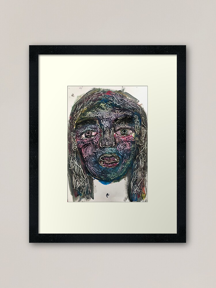 Eric Carle Inspired Face Framed Art Print By Chartist Redbubble