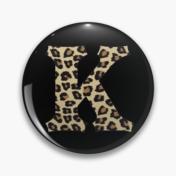 Item preview, Letter K Leopard Cheetah Monogram Initial designed and sold by SqueakyRicardo.