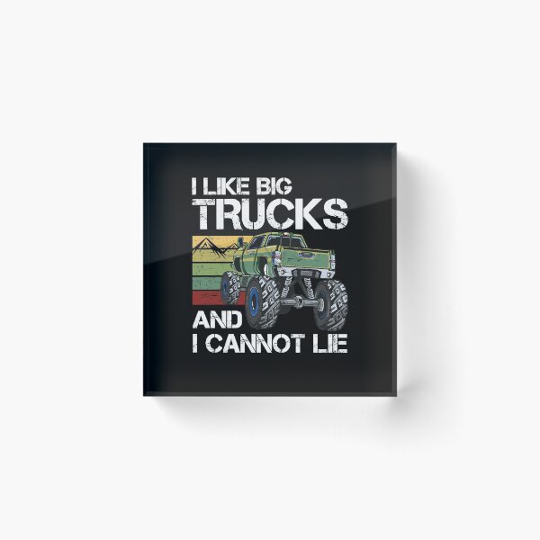 Item preview, I Like Big Trucks and I Cannot Lie - Vintage Retro Truck designed and sold by Dressed For  Duty.