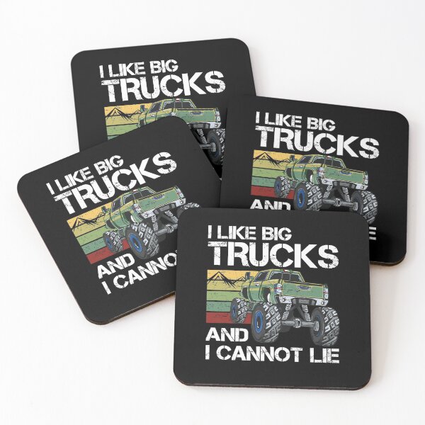 Item preview, I Like Big Trucks and I Cannot Lie - Vintage Retro Truck designed and sold by Dressed For  Duty.
