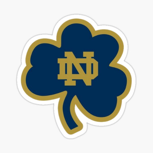 Notre Dame Clover Sticker