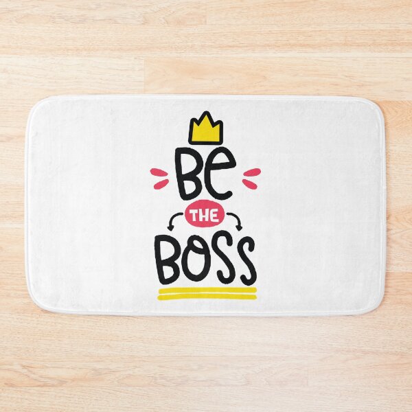 Item preview, Funny Quote Be the Boss - Black, pink and yellow. designed and sold by TamGustam.