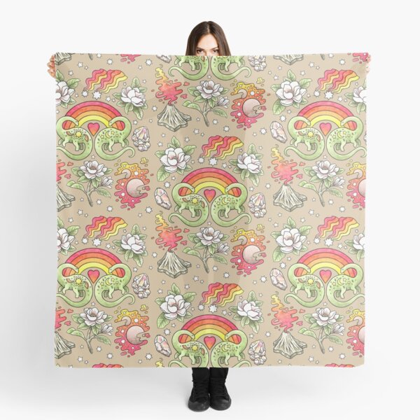Love You Till Extinction | Dinosaur Watercolor Art Scarf
