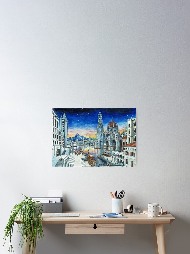 Minas Tirith  Art Board Print for Sale by geniaxudietelka