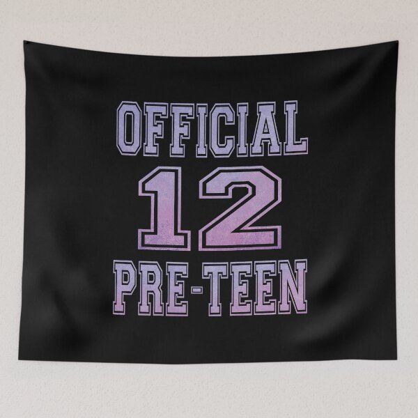 Item preview, Official 12 Preteen Sweet 12th Birthday Gift for Girls print designed and sold by Grabitees.