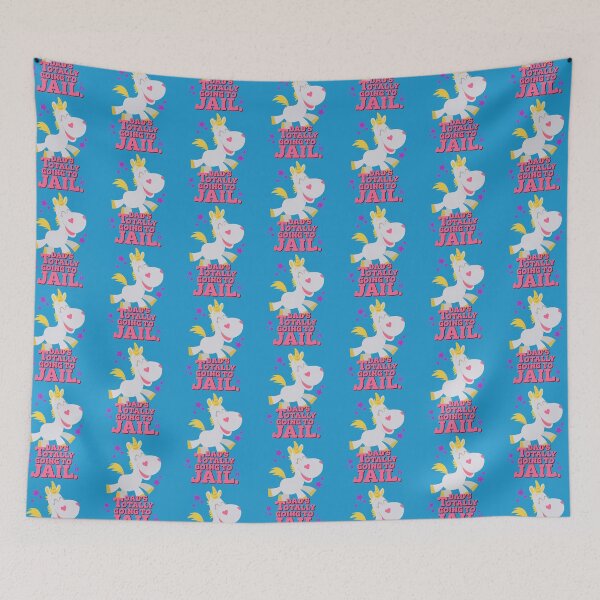 Item preview, Dad's Totally Going to Jail Buttercup the Unicorn designed and sold by LlamaWrangler.