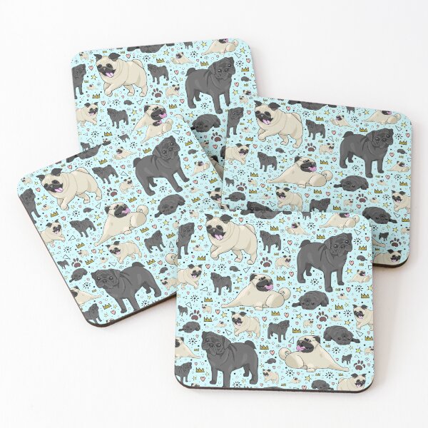 Item preview, Pugs in Blue designed and sold by Nemki.