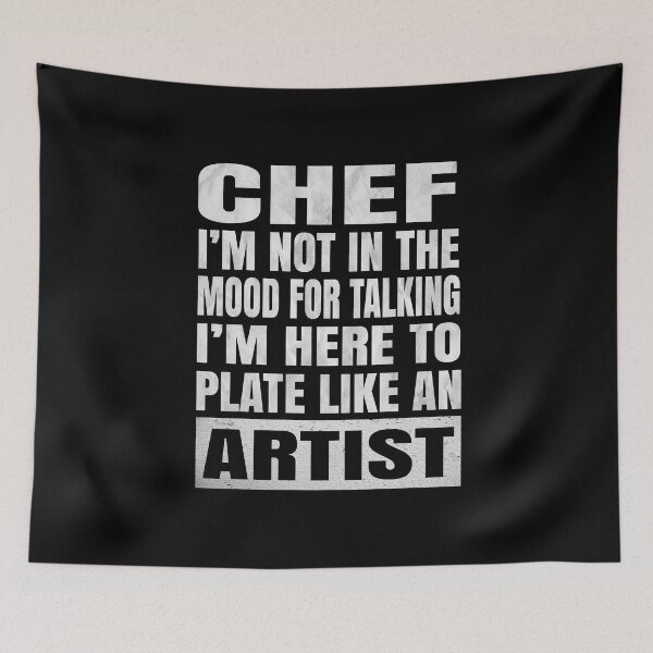 Item preview, Chef I'm Not In The Mood For Talking - Funny Cook print designed and sold by Grabitees.