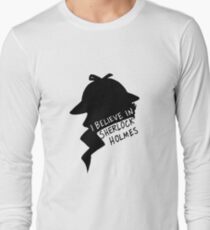 Believe in Sherlock Profile Long Sleeve T-Shirt