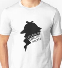Believe in Sherlock Profile Unisex T-Shirt