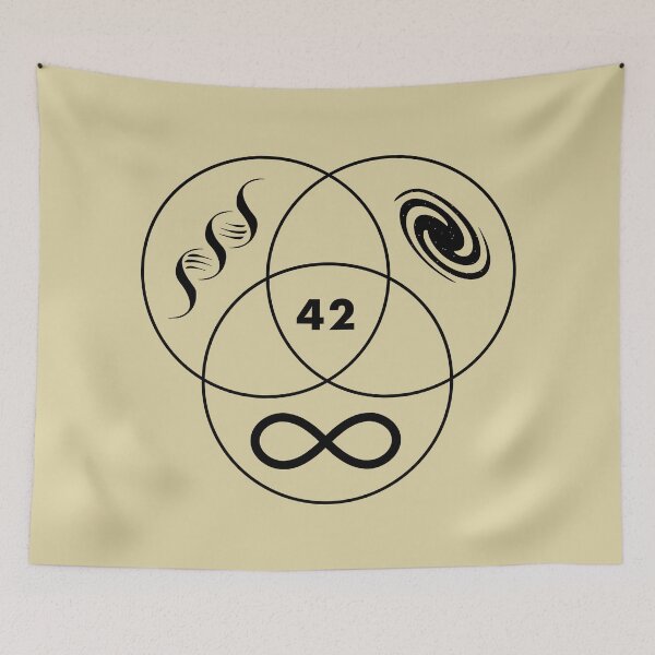 Item preview, Hitchhikers Guide To The Galaxy 42 - Dark Version designed and sold by eldram.