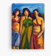 Three Women in Brazil Canvas Print