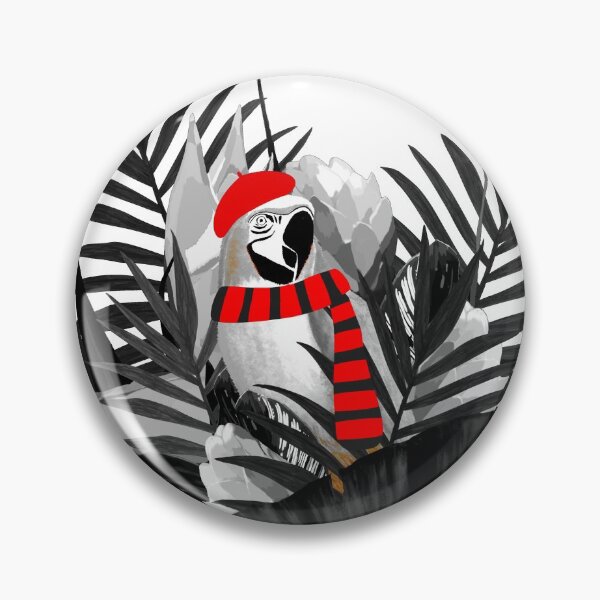 Item preview, Holidays Parrot Black and White Tropical designed and sold by oursunnycdays.