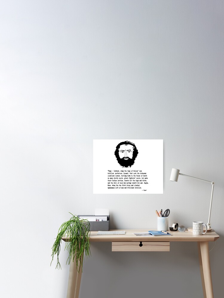 Poster Citation D Homere Par Deadwriters Redbubble