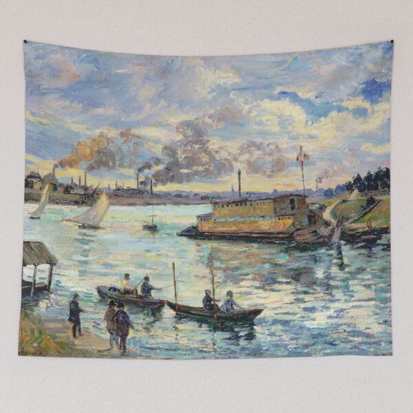 Artikelvorschau, Armand Guillaumin - Flussszene entworfen und verkauft von Impressionist Masters.