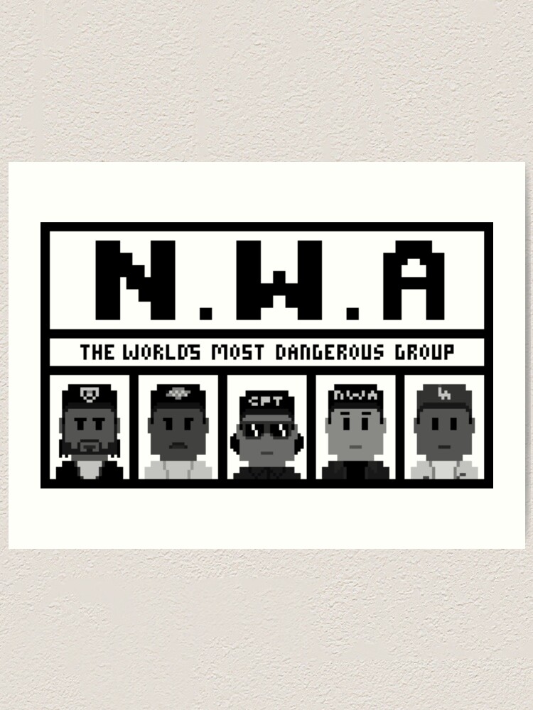 Alternate view of 8-Bit Compton Art Print