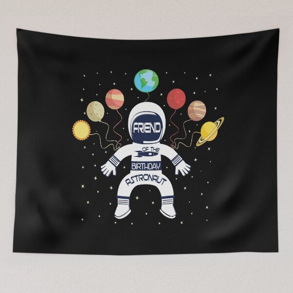 Item preview, Friend Of The Birthday Astronaut Boy And Girl Space Theme graphic designed and sold by Grabitees.