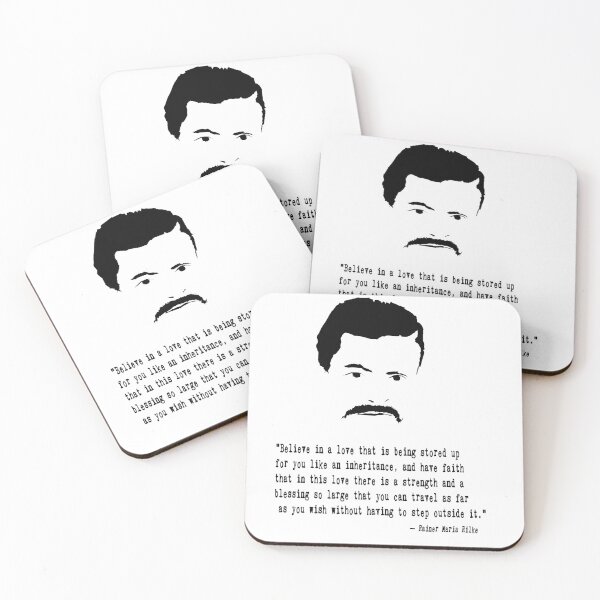 Item preview, Rainer Maria Rilke Quote designed and sold by The Dead  Writers Circle.
