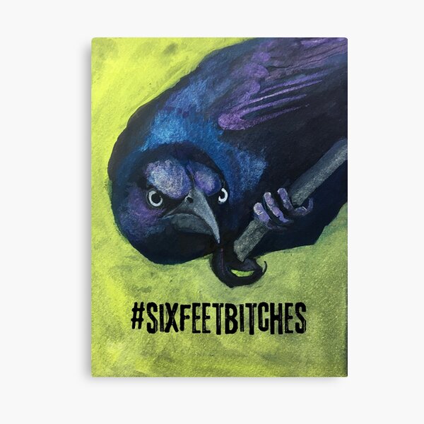 Bird with attitute telling you to back off and keep your distance Canvas Print