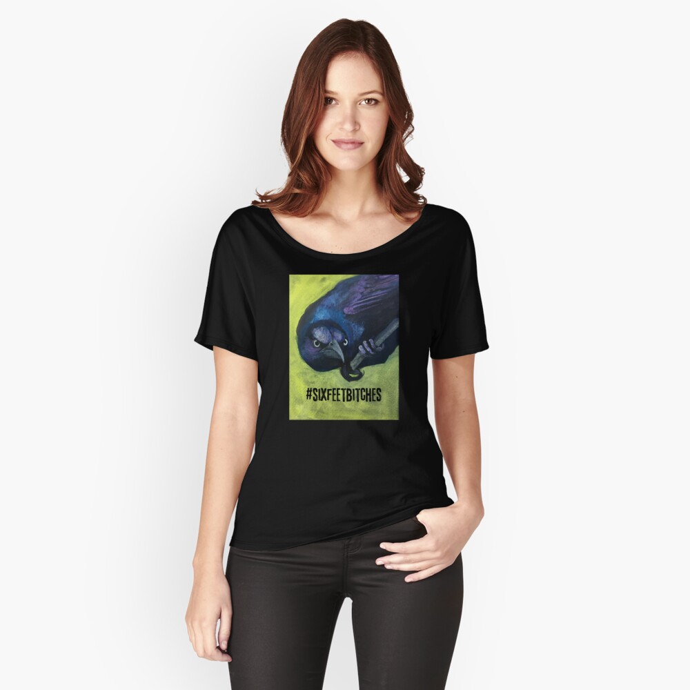 Bird with attitute telling you to back off and keep your distance Relaxed Fit T-Shirt