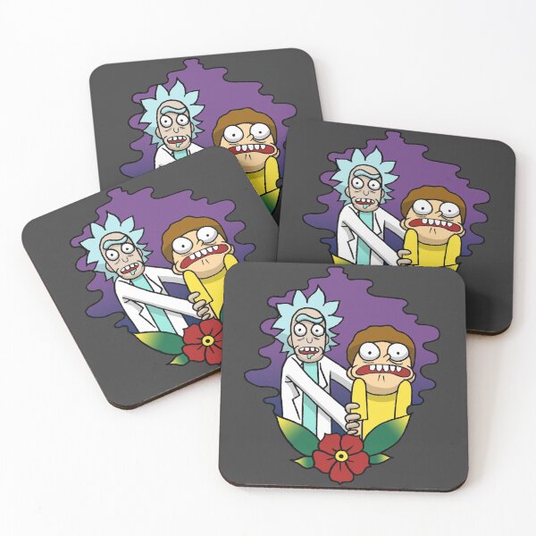 Rick n Morty Coasters (Set of 4)