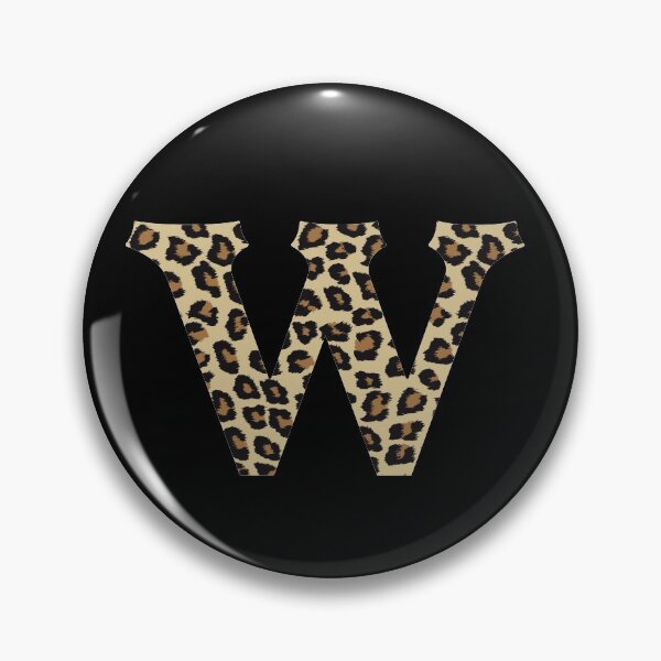 Item preview, Letter W Leopard Cheetah Monogram Initial designed and sold by SqueakyRicardo.