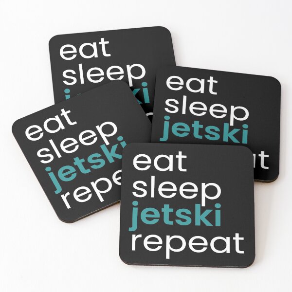Item preview, Eat Sleep Jetski Repeat water sports beach holiday designed and sold by MooonTees.