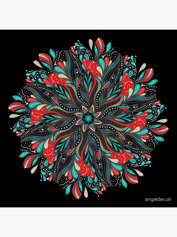 Mandala Flowers de angeldecuir