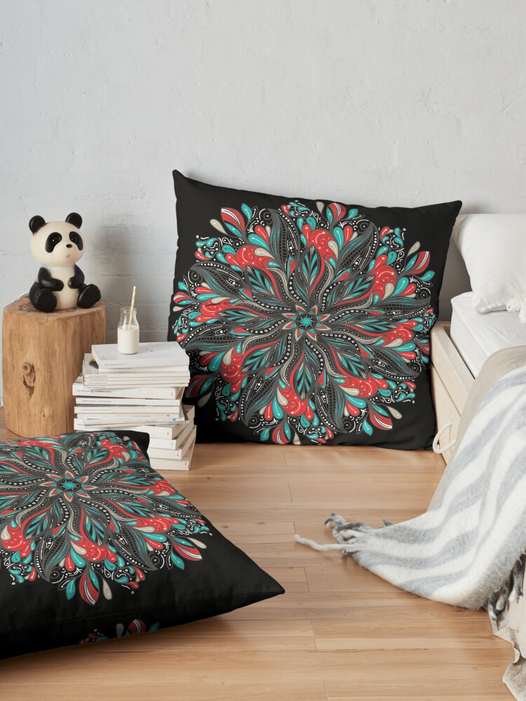 Vista alternativa de Cojines de suelo Mandala Flowers