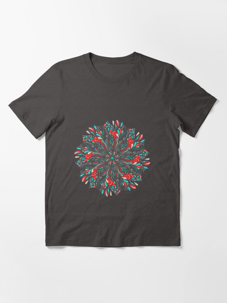 Vista alternativa de Camiseta esencial Mandala Flowers