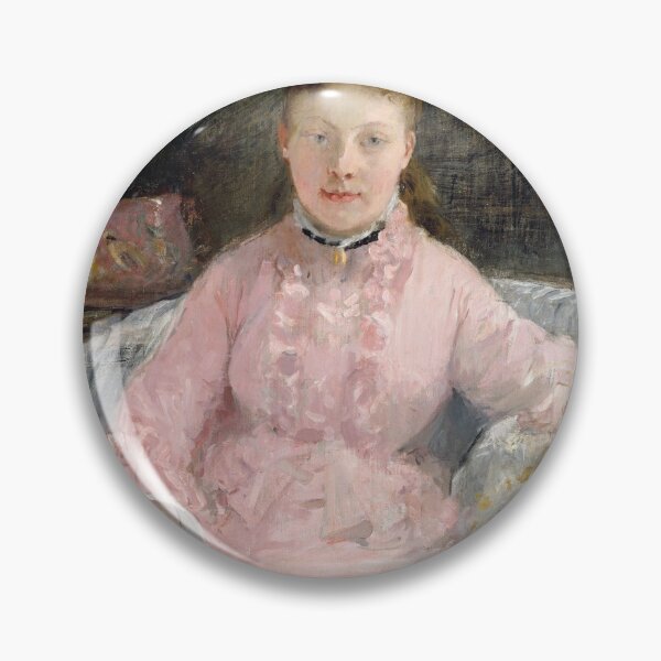 Artikelvorschau, Berthe Morisot - Das rosa Kleid entworfen und verkauft von Impressionist Masters.