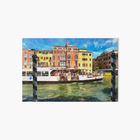 Tourism on the Canal Grande, Venice, Italy Art Board Print