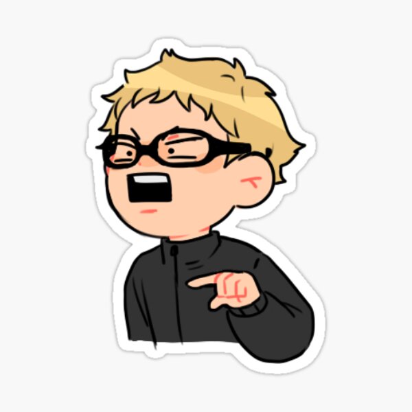 Angry Tsukki Sticker