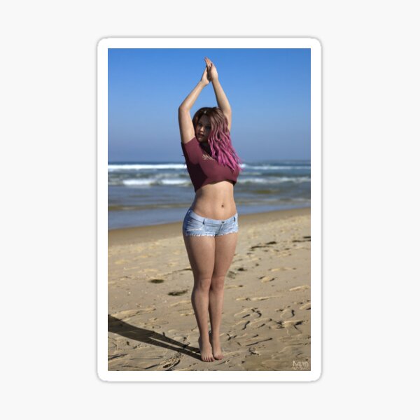 Beach Pinup Sticker