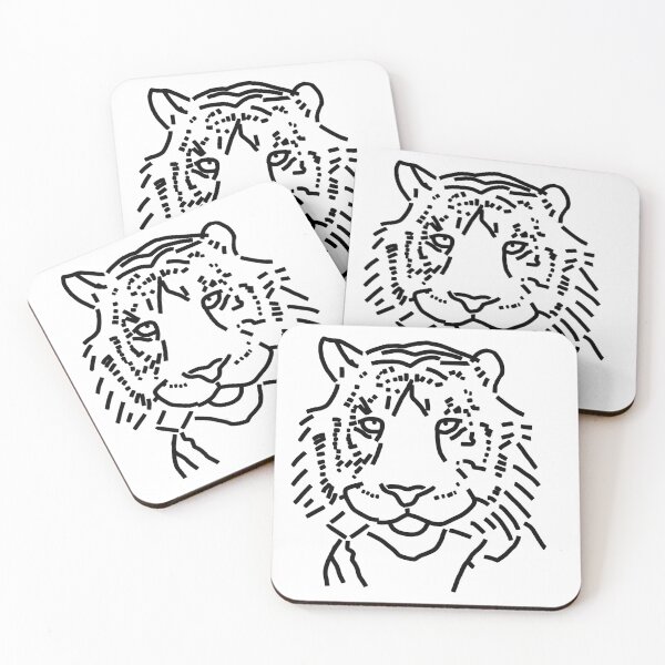 Item preview, Tiger Outline designed and sold by ellenhenry.