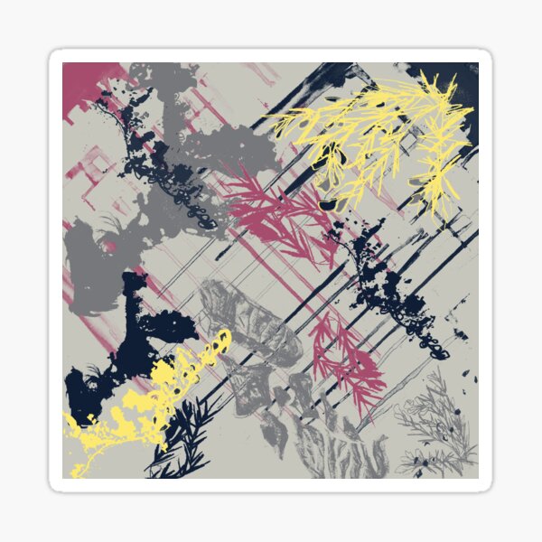 Based on the Flowers and Landscape of the Aran Islands Sticker