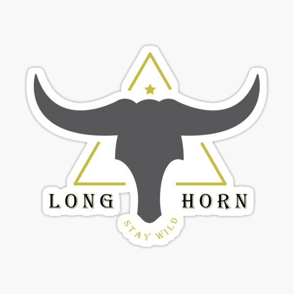 Bull Long Horn Stickers | Redbubble