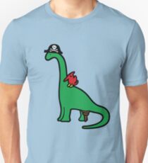 Piraten-Dinosaurier - Brachiosaurus Slim Fit T-Shirt