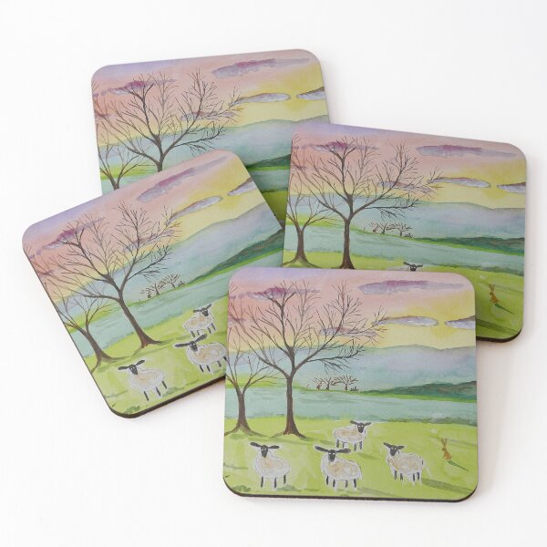 Item preview, Quirky Sheep at Sunset designed and sold by Casimirasart.
