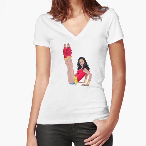 Wondercise 1984 Fitted V-Neck T-Shirt