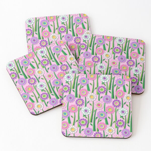 Item preview, Paper Cut Gerber Daisies // Version 7 // Pink, Ivory, Lavender, Purple, Green designed and sold by Elsy's Art.