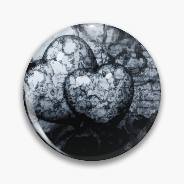 Item preview, Hearts made of stone in black and white design designed and sold by harietteh.