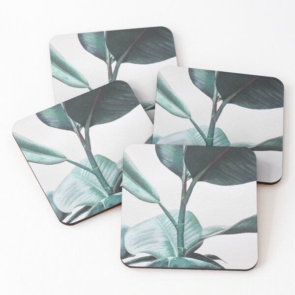 Item preview, Tropical Plant Leaves, Botanical Leaf, Ficus Elastica designed and sold by Digital  Cloud.